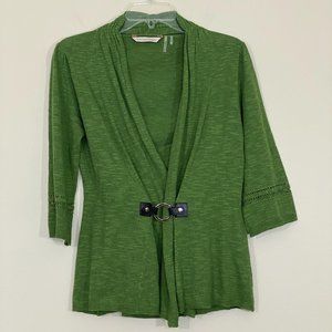 SOFT SURROUNDINGS Cachet Cardigan w/Leather Buckle